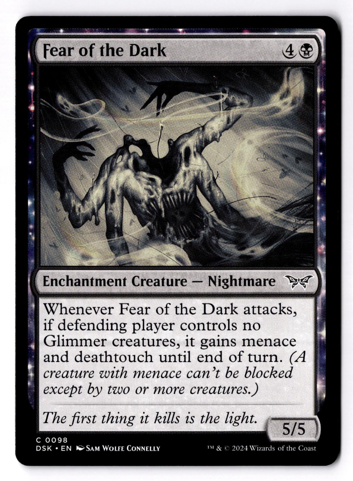 Fear of the Dark 98 Common Duskmourn: House of Horror Magic: The Gathering MP