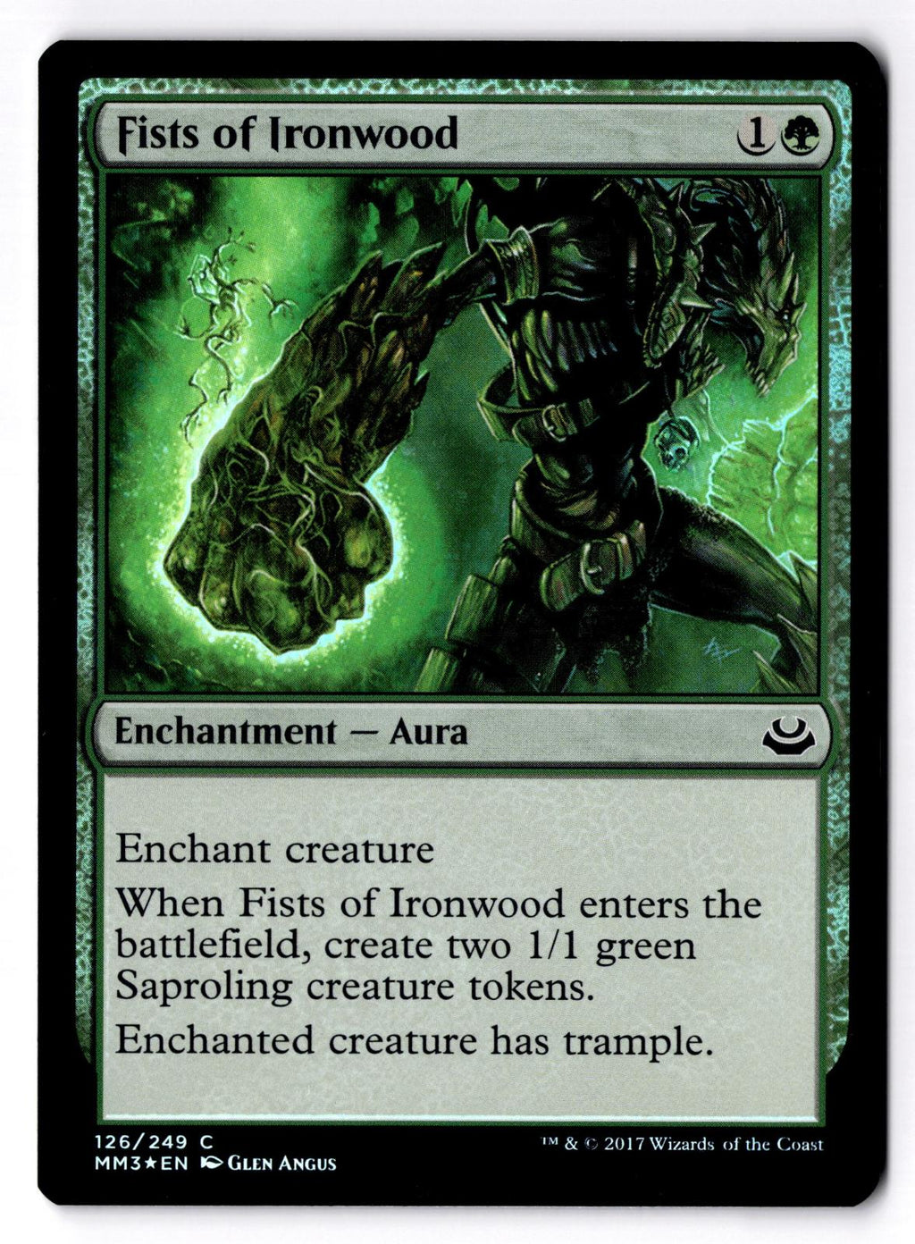 Fists of Ironwood 126 Common Modern Masters 2017 Magic: The Gathering Foil LP