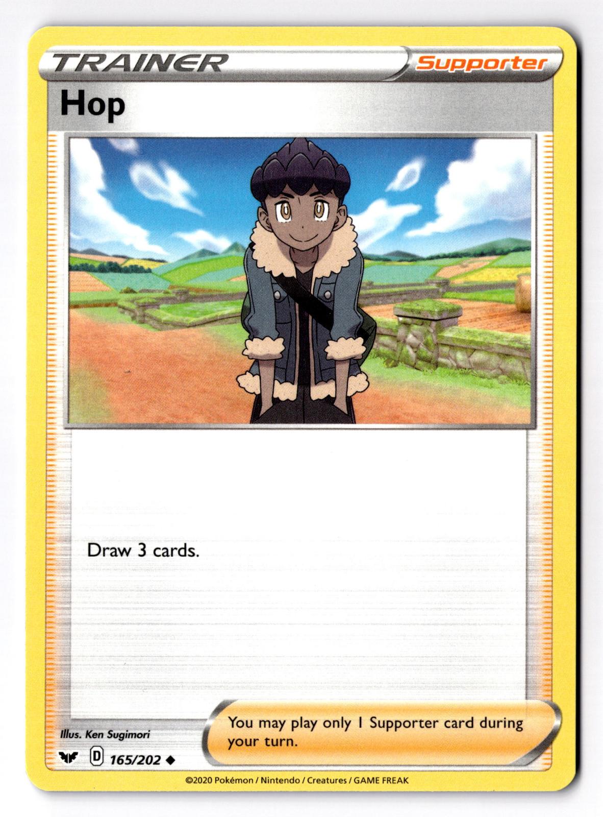 Hop 165/202 Uncommon Sword & Shield Pokemon Lightly Played