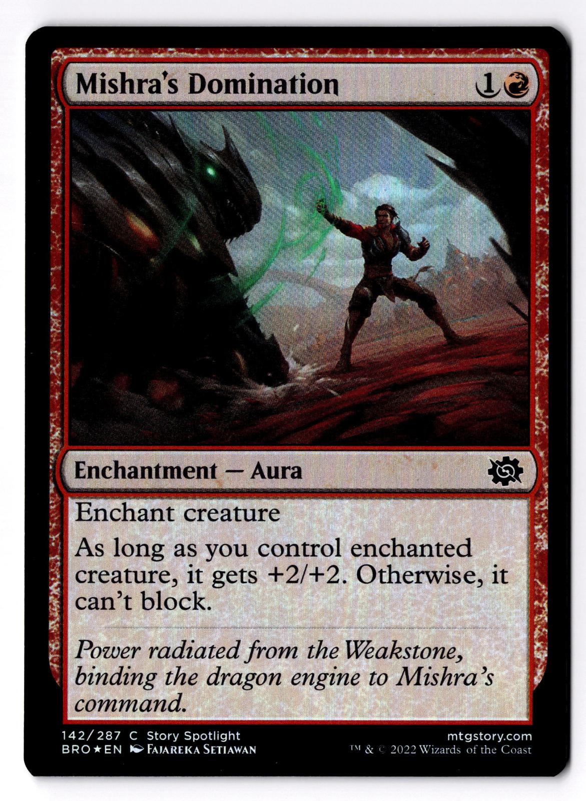 Mishra's Domination 142 Common The Brothers' War Magic: The Gathering Foil LP