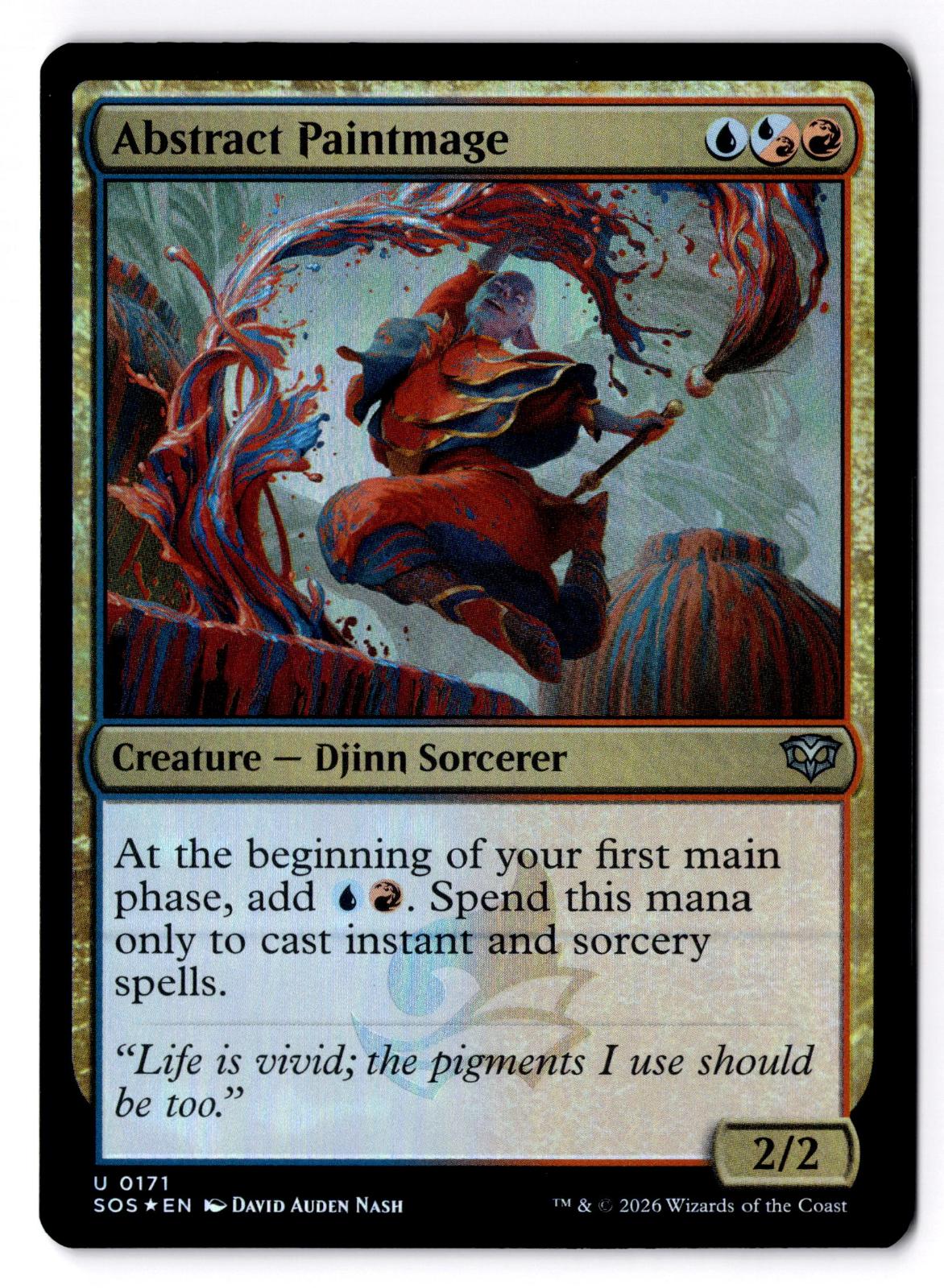 Abstract Paintmage 171 Secrets of Strixhaven Magic: The Gathering Foil LP