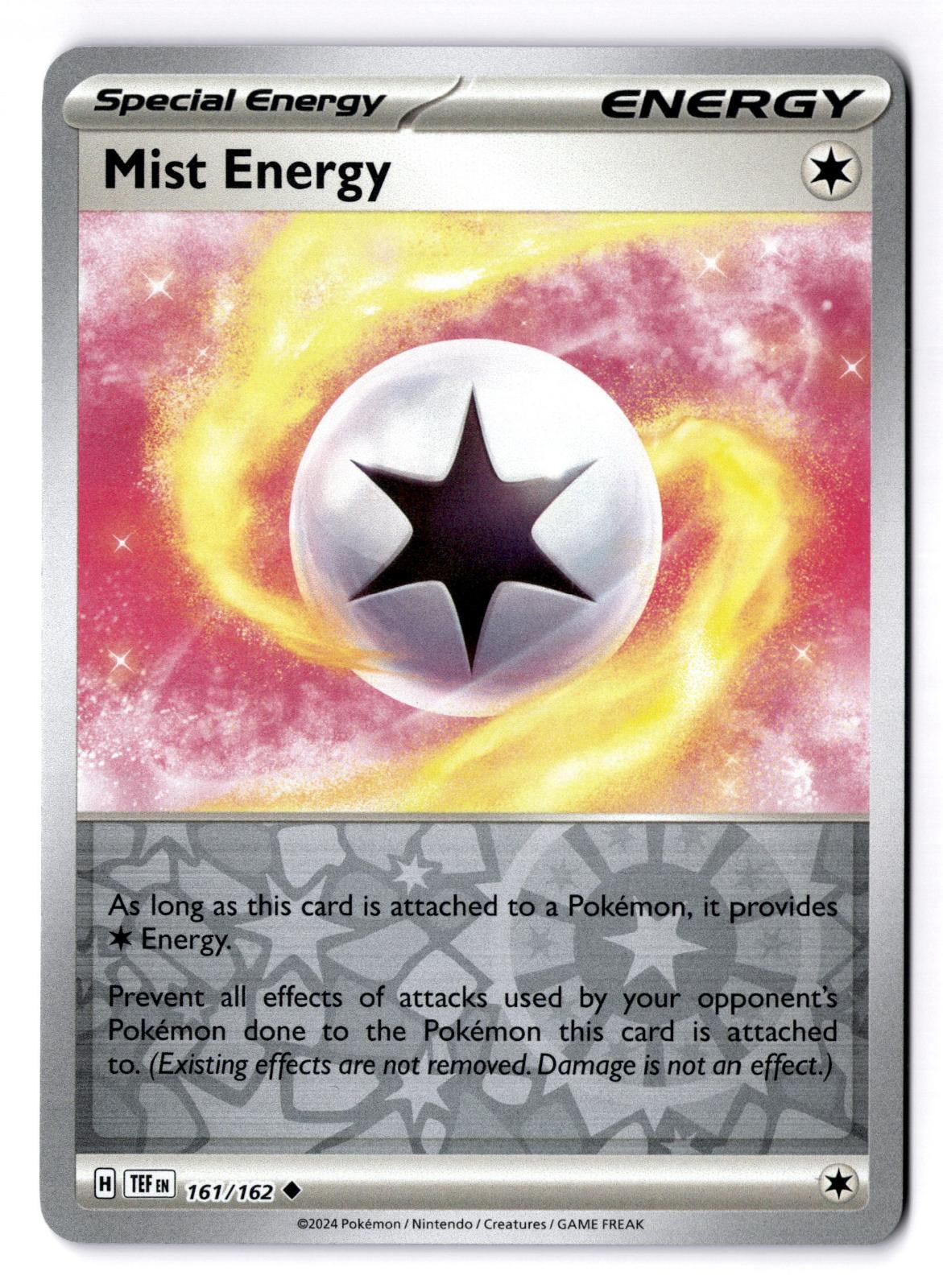 Mist Energy 161/162 Uncommon Temporal Forces Pokemon Reverse Holo Near Mint