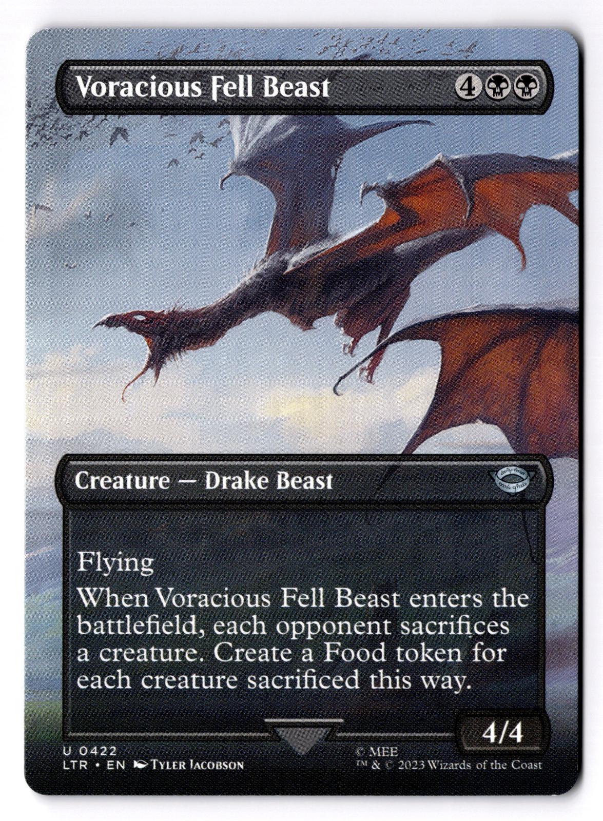 Voracious Fell Beast (Borderless) 422 Magic: The Gathering LP