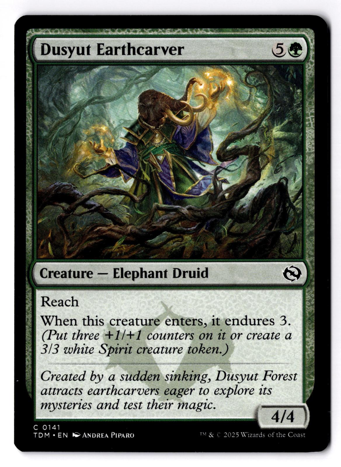 Dusyut Earthcarver 141 Common Tarkir: Dragonstorm Magic: The Gathering LP