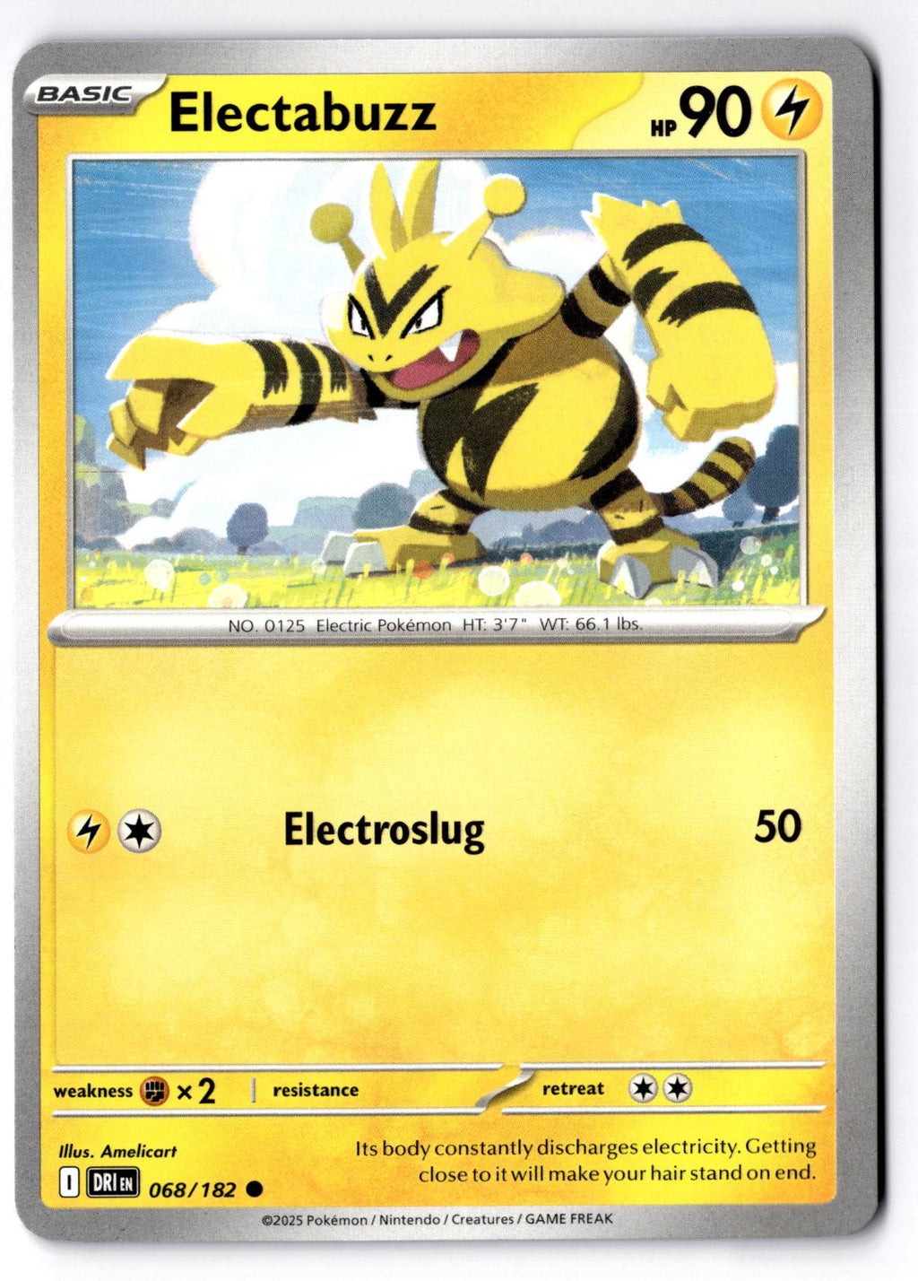 Electabuzz 068/182 Common Destined Rivals Pokemon Near Mint