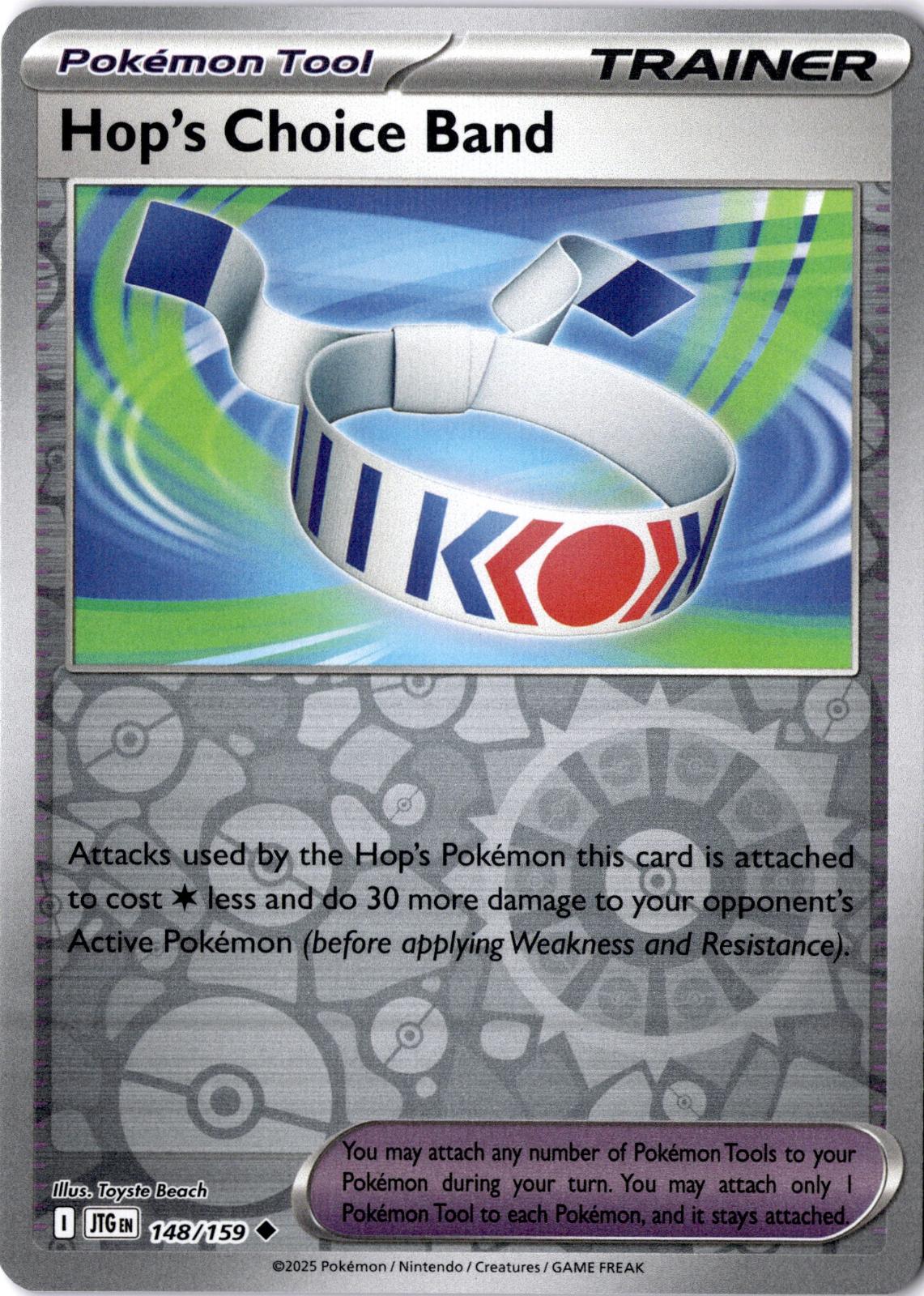 Hop's Choice Band 148/159 Uncommon Journey Together Pokemon Reverse Holo NM