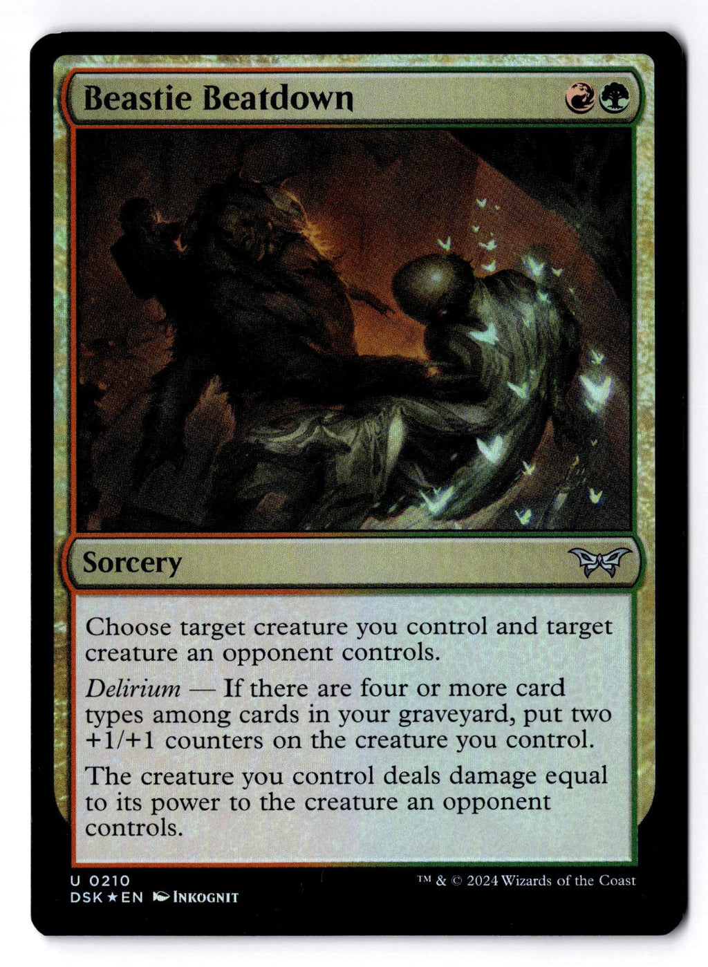 Beastie Beatdown 210 Duskmourn: House of Horror Magic: The Gathering Foil LP