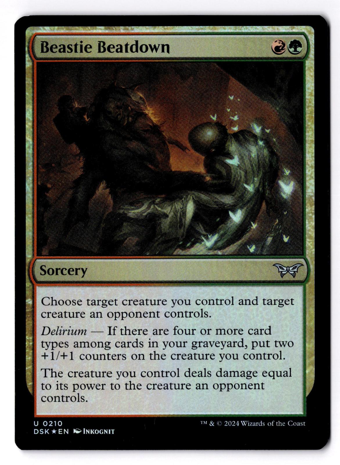 Beastie Beatdown 210 Duskmourn: House of Horror Magic: The Gathering Foil LP