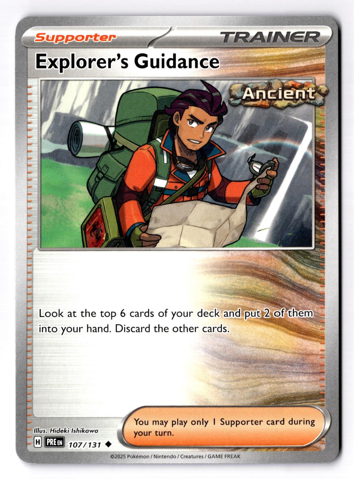 Explorer's Guidance 107/131 Uncommon Prismatic Evolutions Pokemon Near Mint