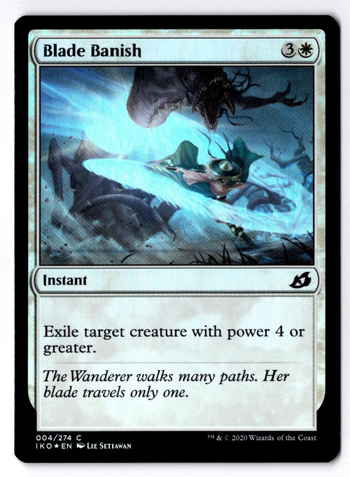 Blade Banish 4 Common Ikoria: Lair of Behemoths Magic: The Gathering Foil LP