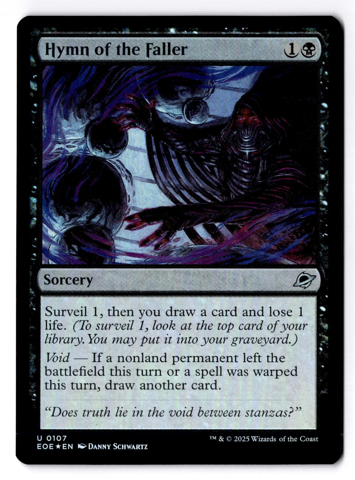Hymn of the Faller 107 Uncommon Edge of Eternities Magic: The Gathering Foil LP