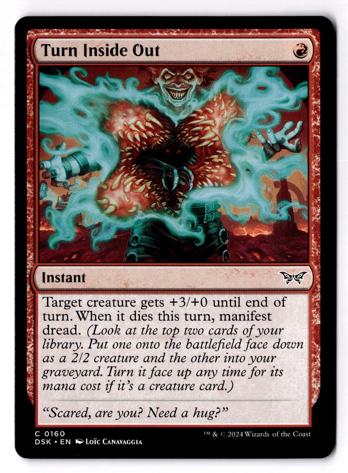 Turn Inside Out 160 Common Duskmourn: House of Horror Magic: The Gathering MP