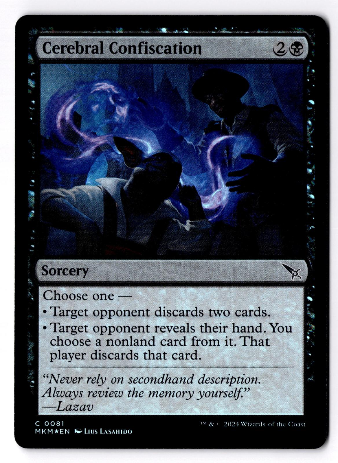 Cerebral Confiscation 81 Murders at Karlov Manor Magic: The Gathering Foil LP