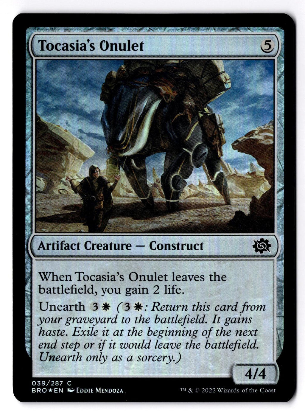 Tocasia's Onulet 39 Common The Brothers' War Magic: The Gathering Foil LP