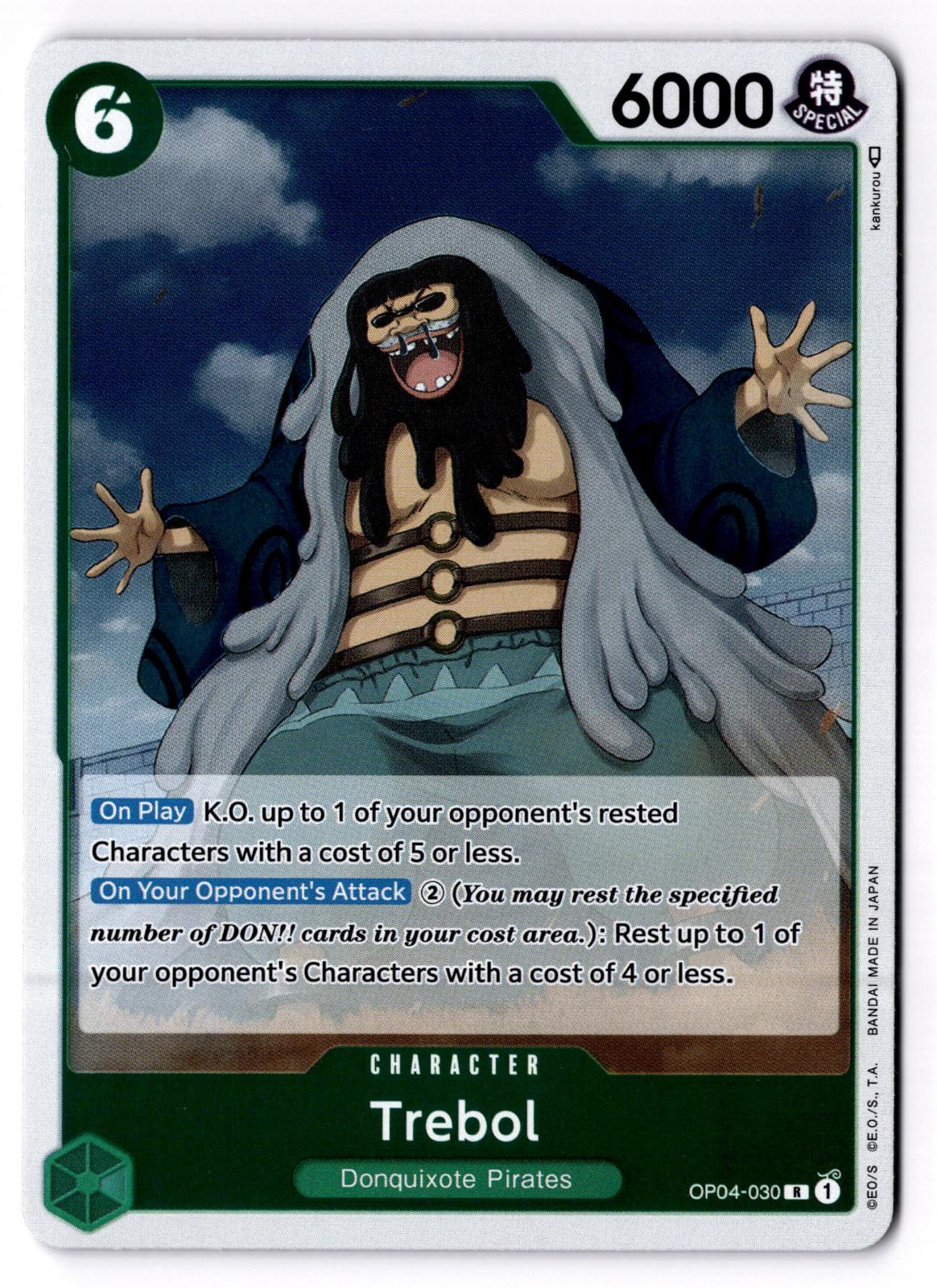 Trebol OP04-030 Rare Kingdoms of Intrigue One Piece Foil Near Mint