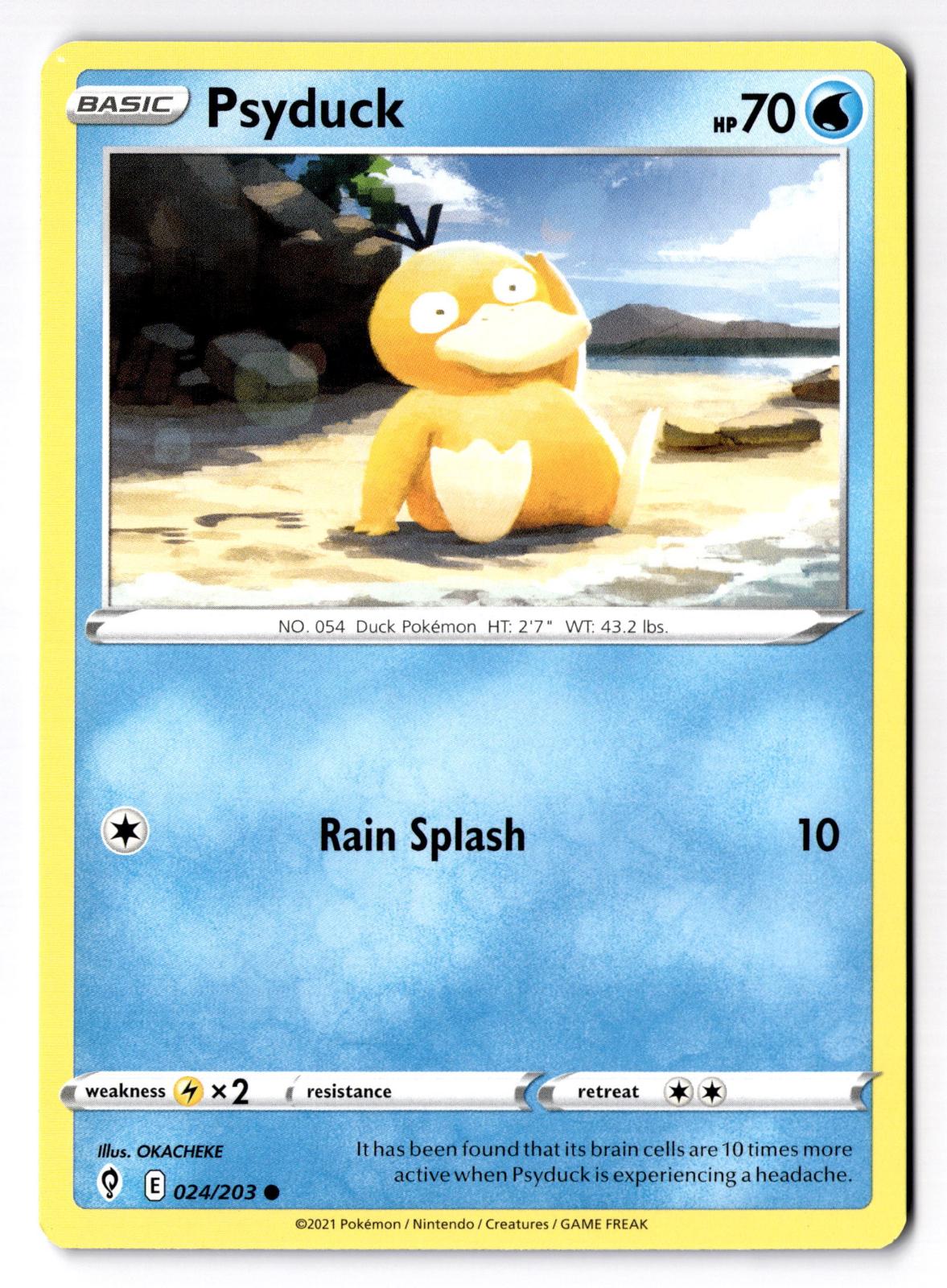 Psyduck 024/203 Common Evolving Skies Pokemon Lightly Played
