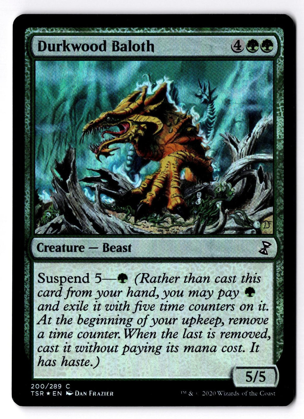 Durkwood Baloth 200 Common Time Spiral: Remastered Magic: The Gathering Foil LP