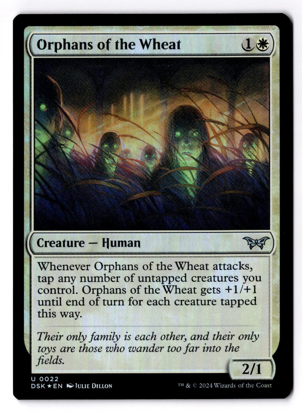 Orphans of the Wheat 22 Duskmourn: House of Horror Magic: The Gathering Foil LP