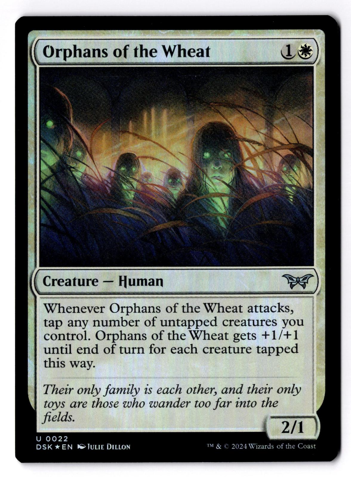Orphans of the Wheat 22 Duskmourn: House of Horror Magic: The Gathering Foil LP
