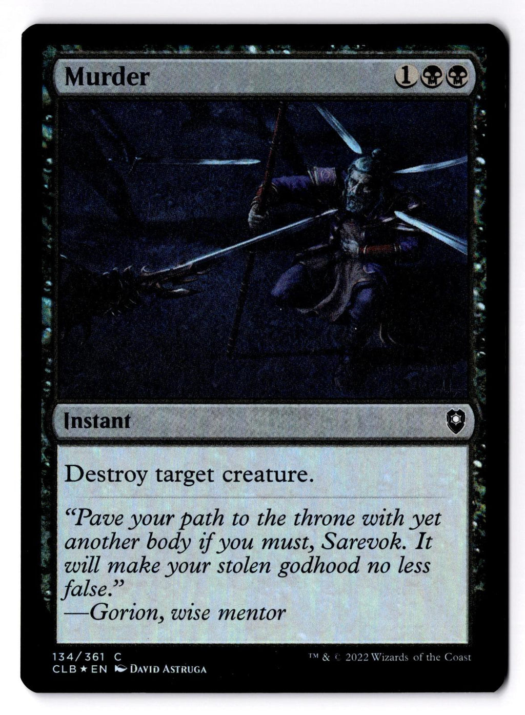Murder 134 Magic: The Gathering Foil LP