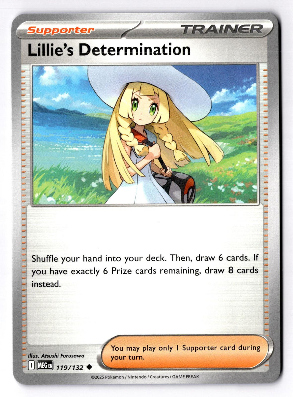 Lillie's Determination 119/132 Uncommon Mega Evolution Pokemon Near Mint