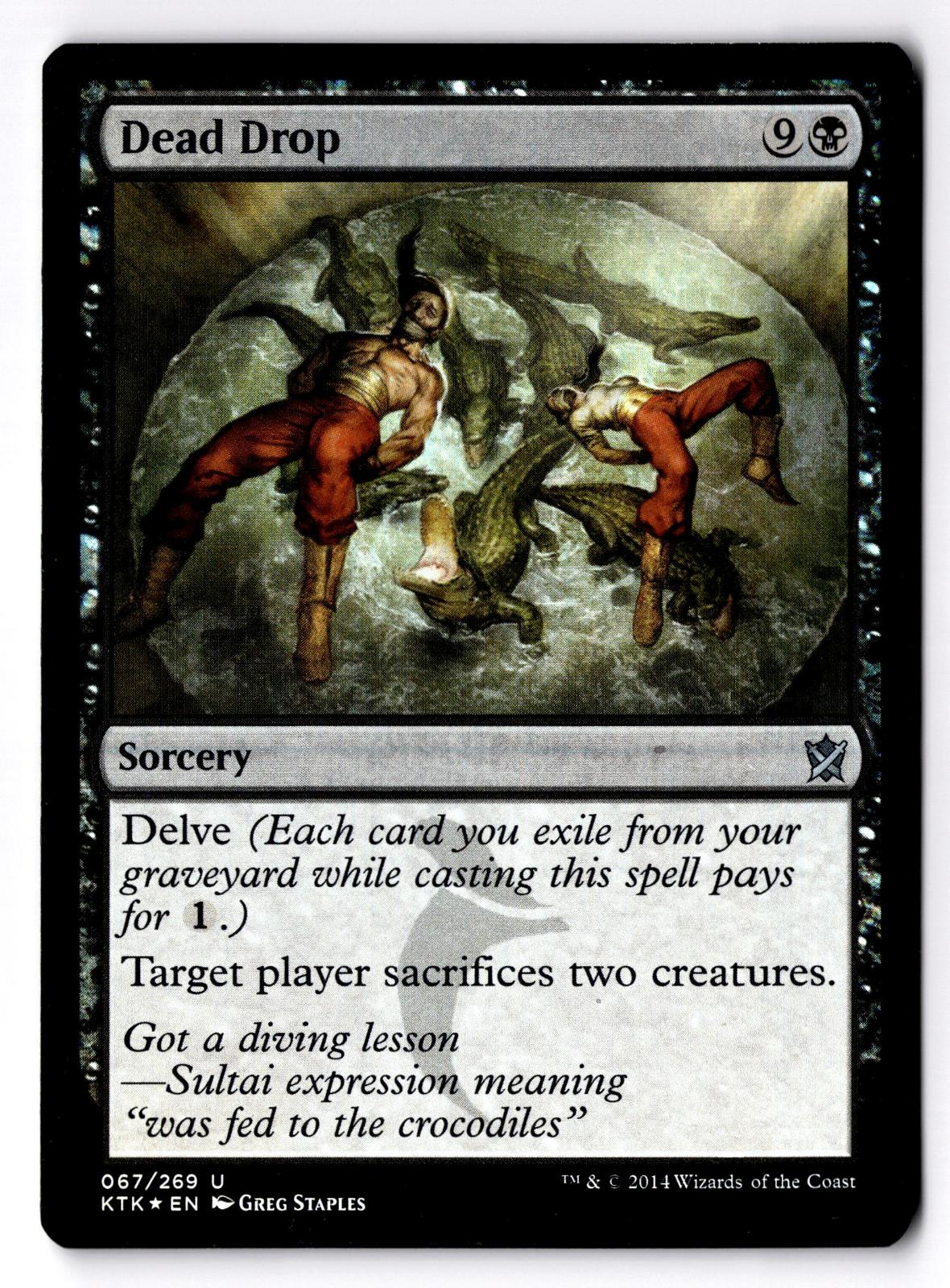 Dead Drop 67 Uncommon Khans of Tarkir Magic: The Gathering Foil MP