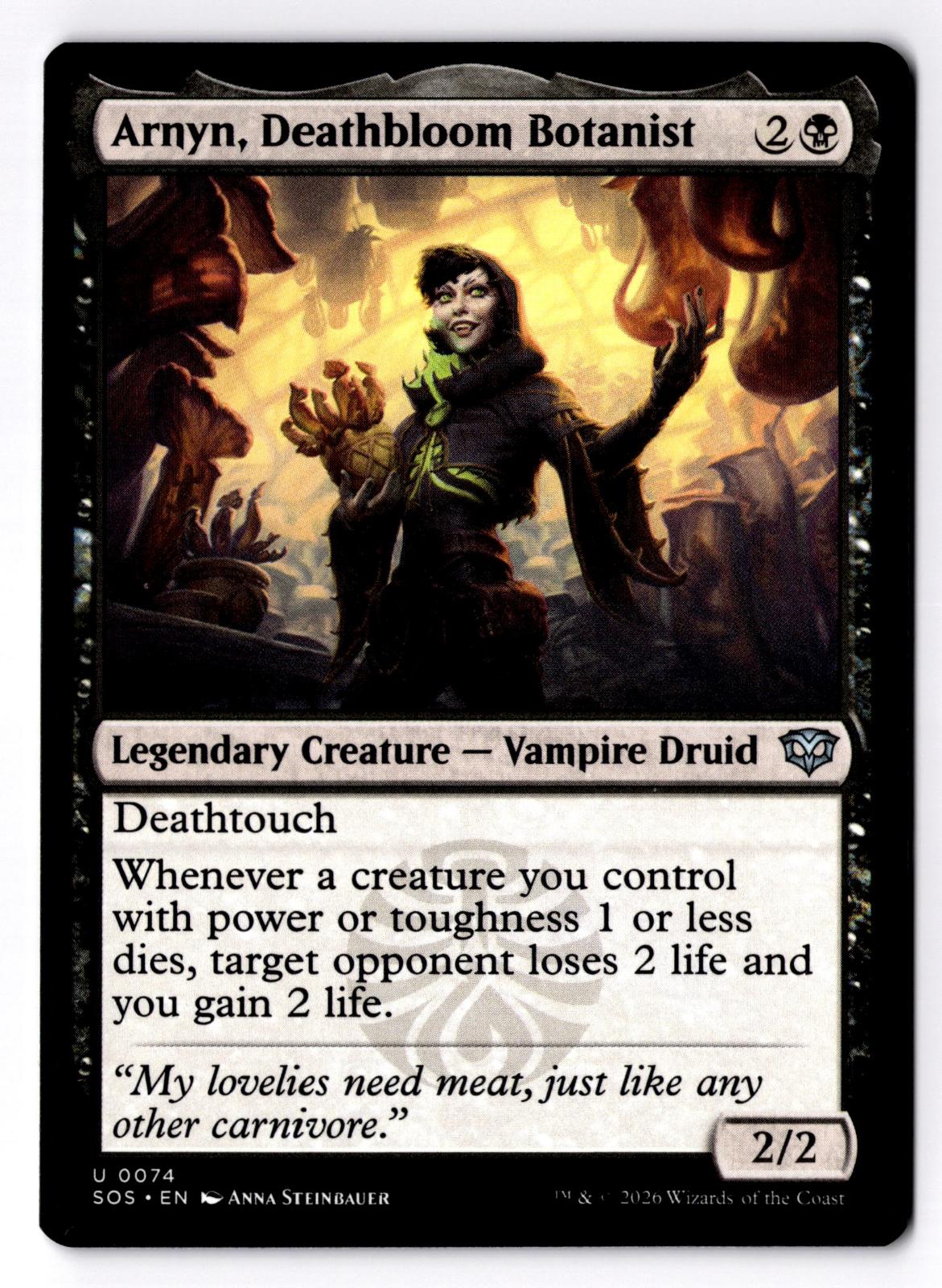 Arnyn, Deathbloom Botanist 74 Secrets of Strixhaven Magic: The Gathering LP