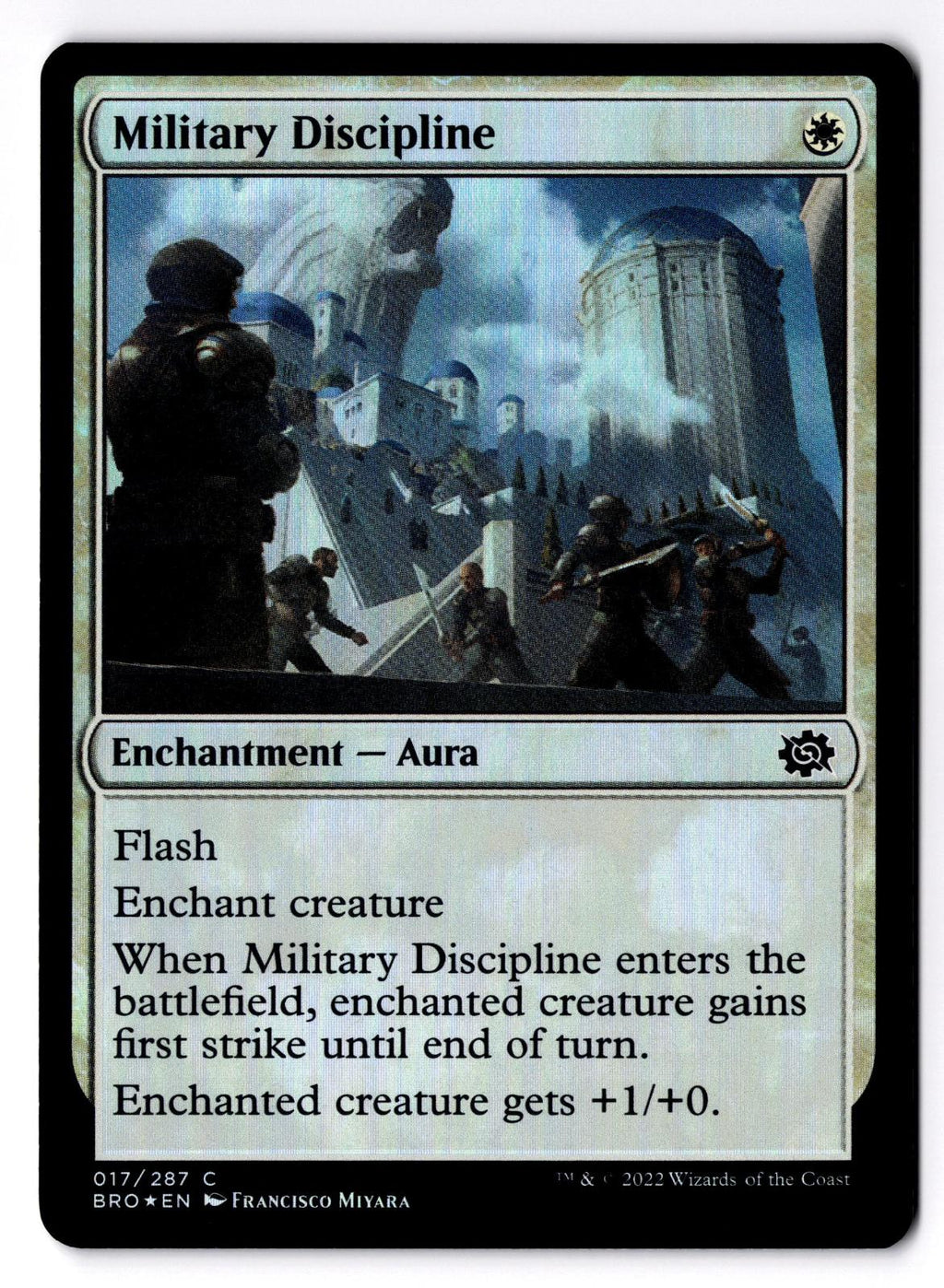 Military Discipline 17 Common The Brothers' War Magic: The Gathering Foil LP