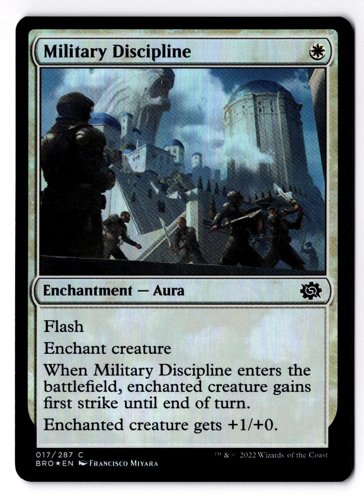 Military Discipline 17 Common The Brothers' War Magic: The Gathering Foil LP