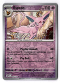 Espeon 033/131 Rare Prismatic Evolutions Pokemon Reverse Holo Near Mint