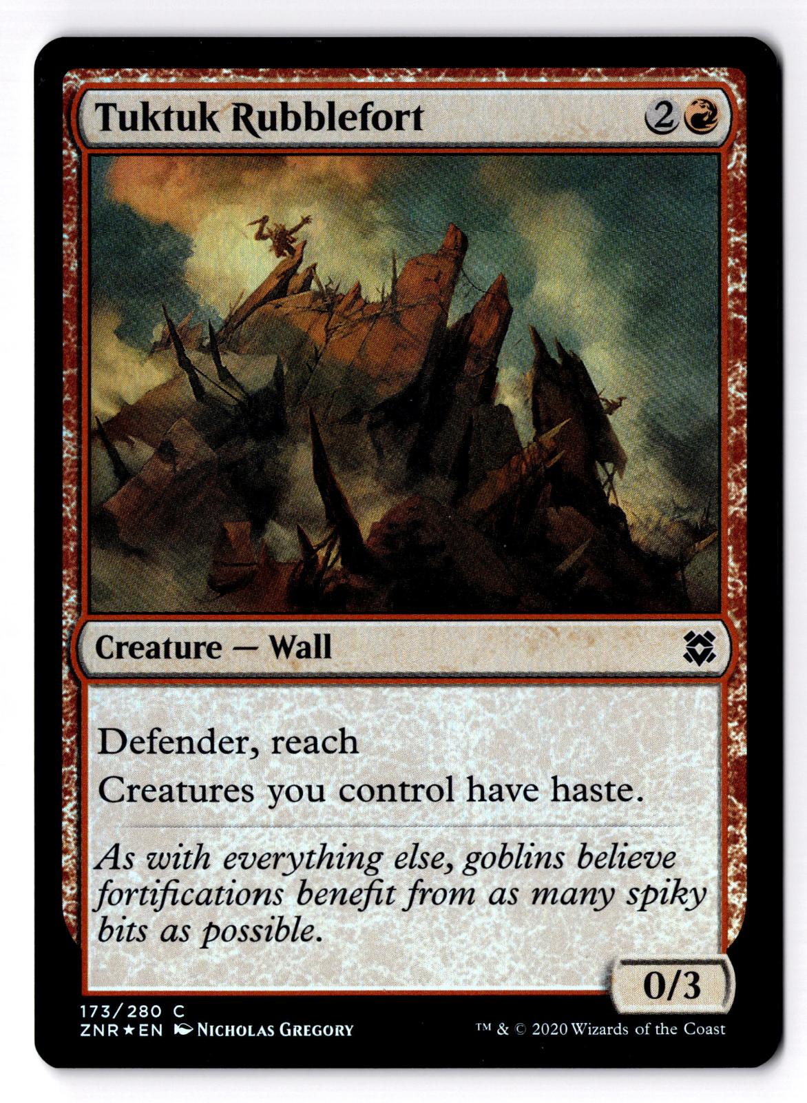 Tuktuk Rubblefort 173 Common Zendikar Rising Magic: The Gathering Foil LP