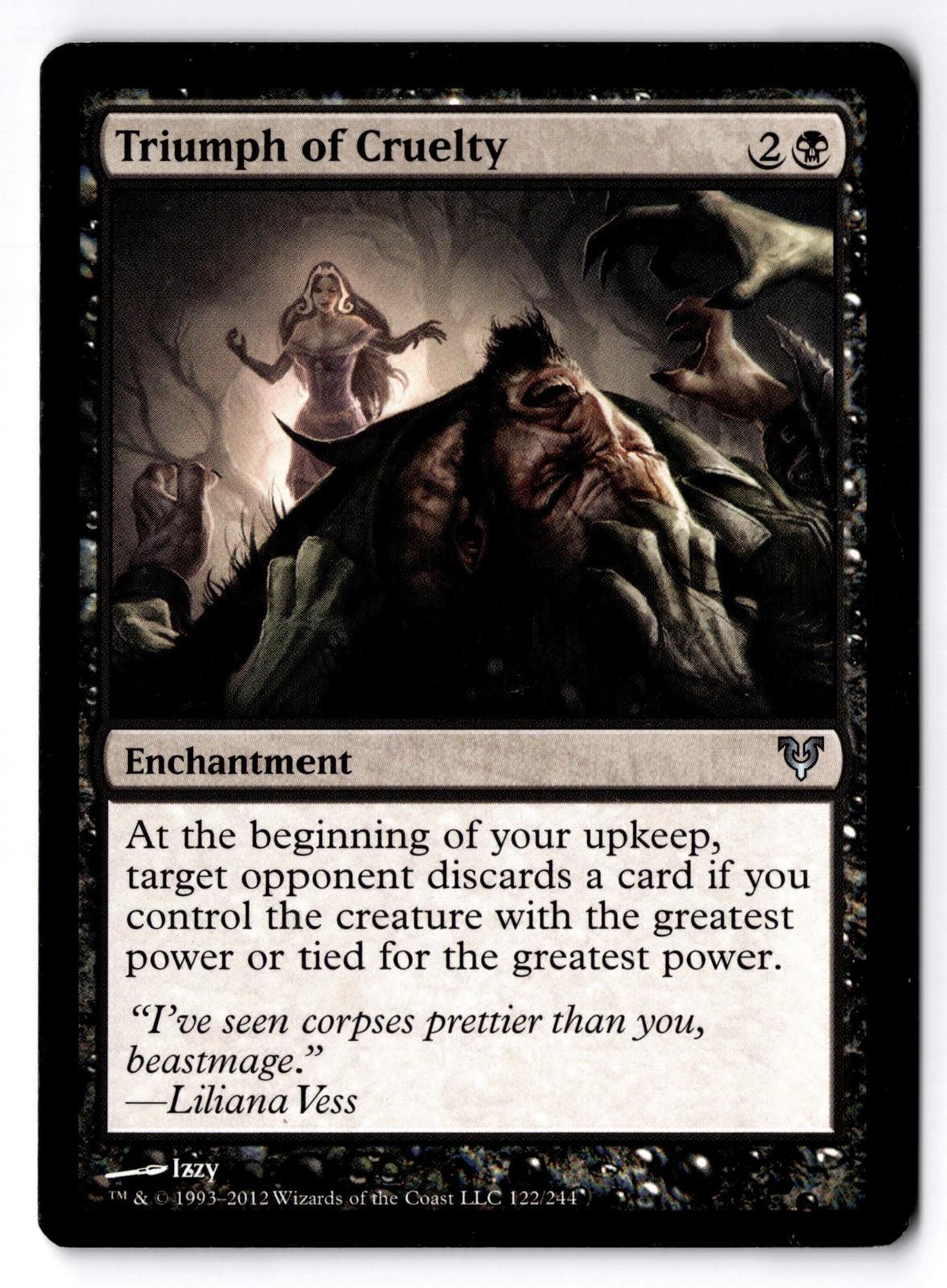 Triumph of Cruelty 122 Uncommon Avacyn Restored Magic: The Gathering MP