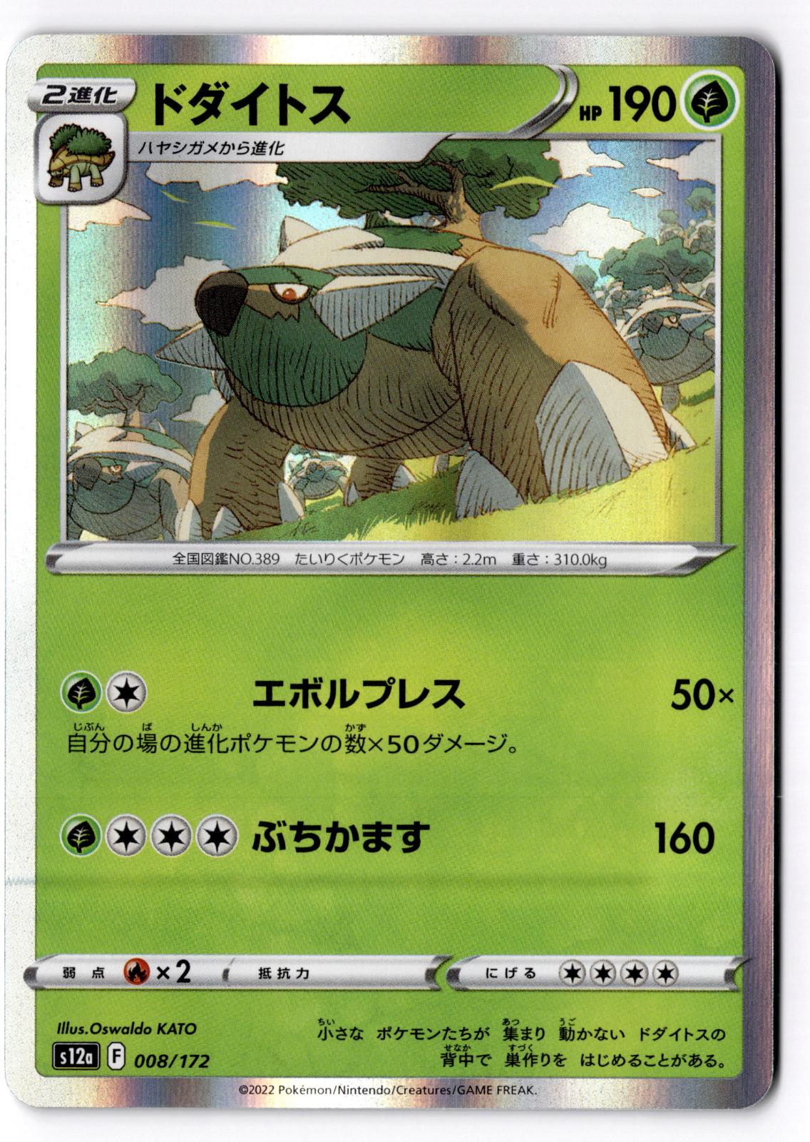 Torterra 008/172 VSTAR Universe Pokemon Japanese Holo Near Mint