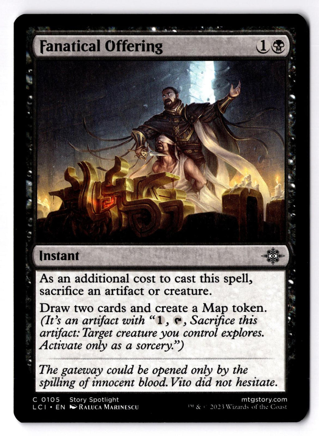 Fanatical Offering 105 Common The Lost Caverns of Ixalan Magic: The Gathering LP