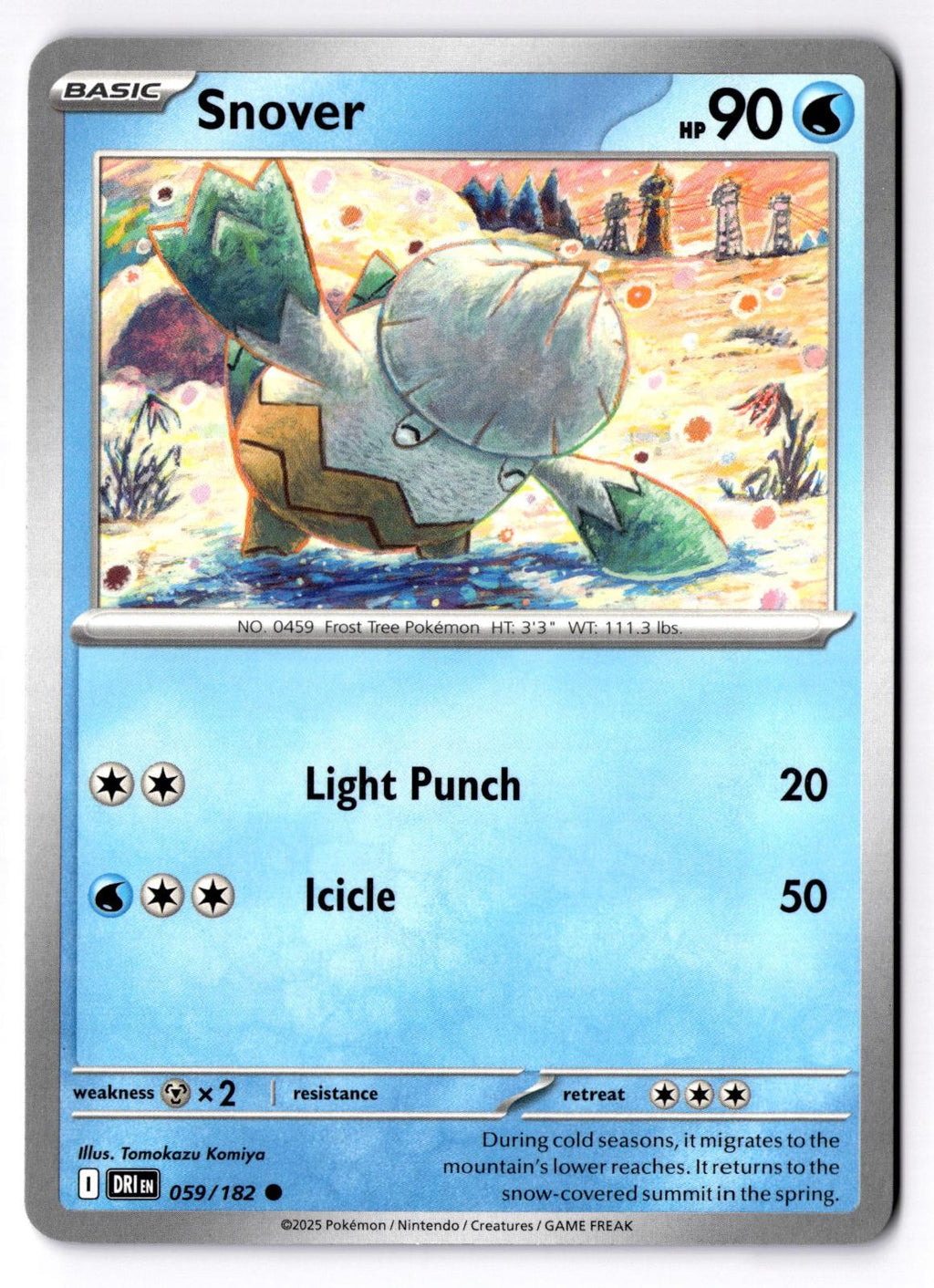 Snover 059/182 Common Destined Rivals Pokemon Near Mint