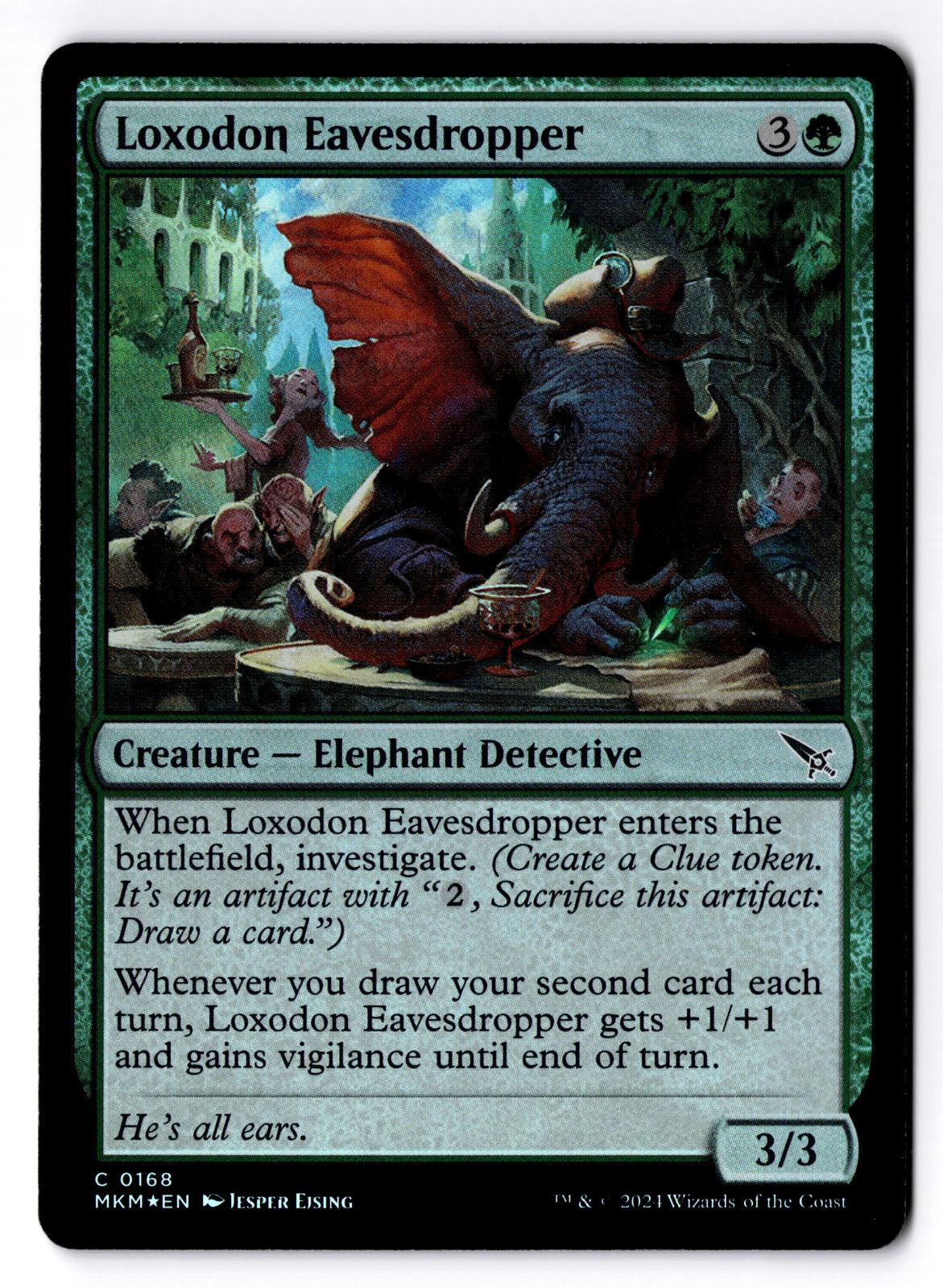 Loxodon Eavesdropper 168 Murders at Karlov Manor Magic: The Gathering Foil LP