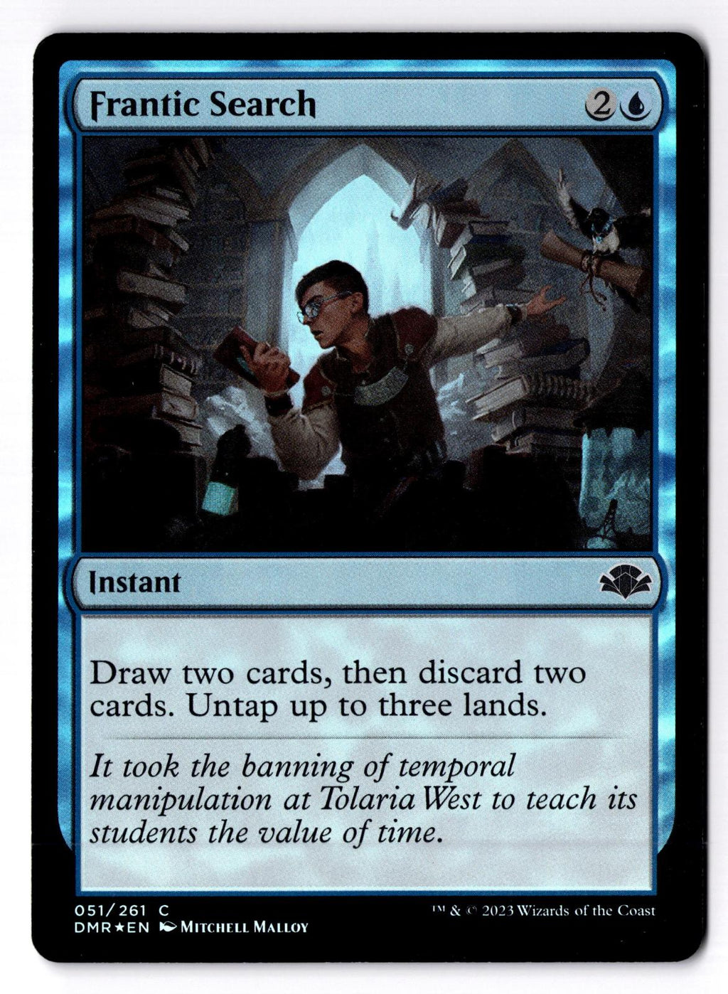 Frantic Search 51 Common Dominaria Remastered Magic: The Gathering Foil LP