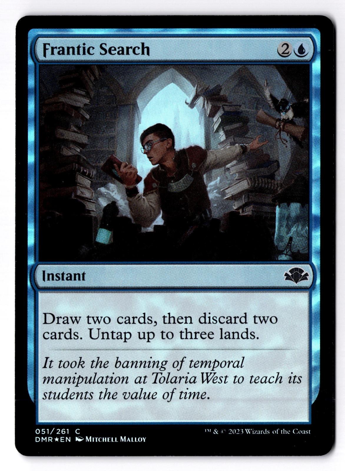 Frantic Search 51 Common Dominaria Remastered Magic: The Gathering Foil LP
