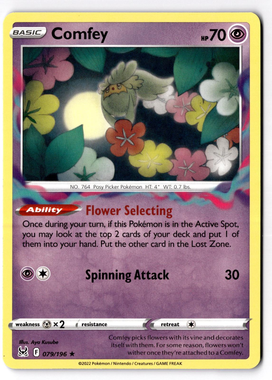 Comfey 079/196 Rare Lost Origin Pokemon Near Mint