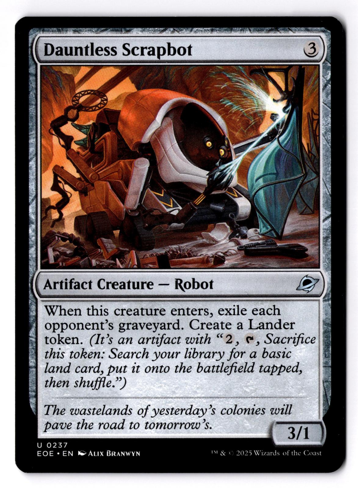 Dauntless Scrapbot 237 Uncommon Edge of Eternities Magic: The Gathering MP