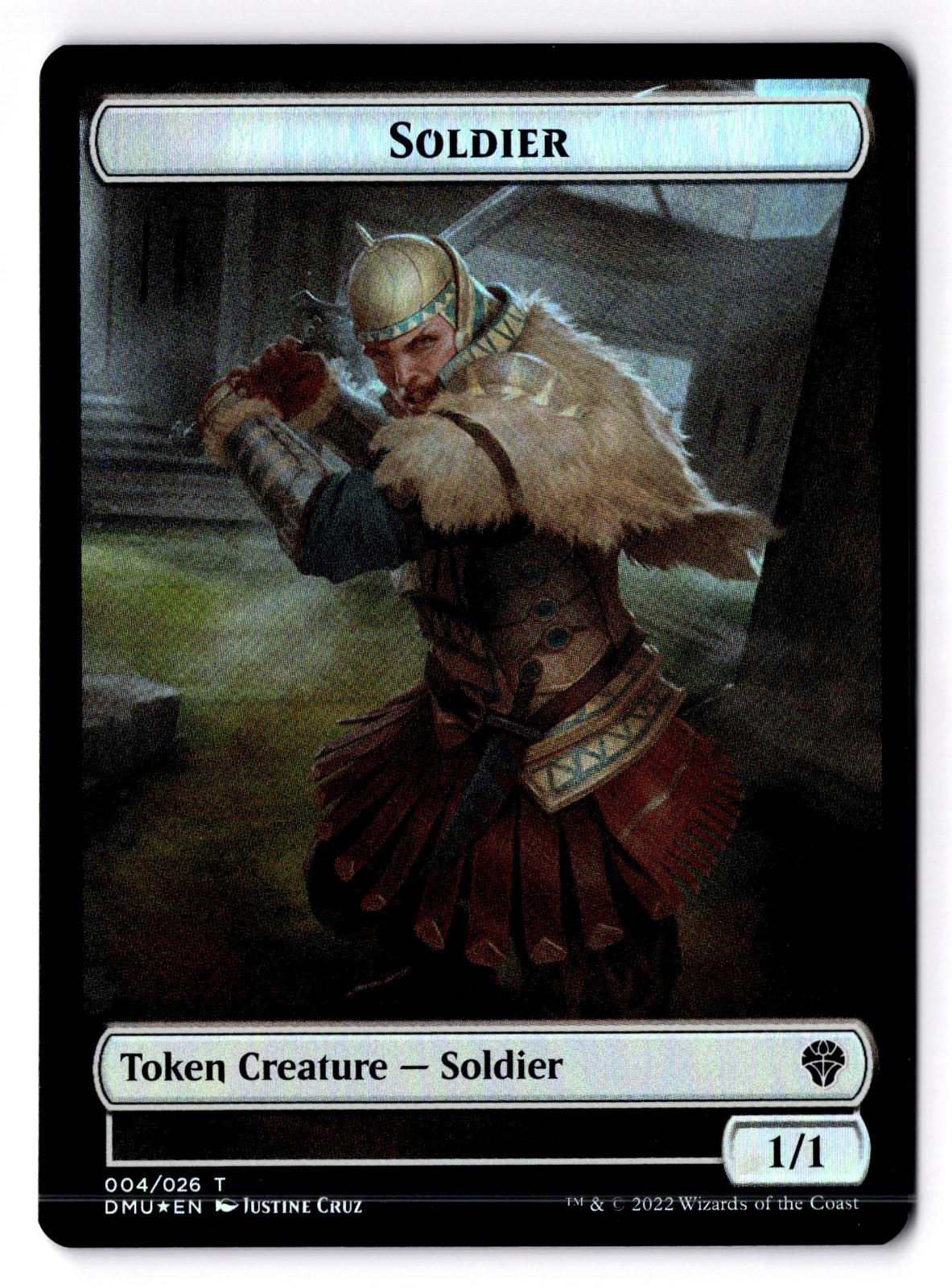 Soldier // Elemental Double-Sided Token 4 // 11 Magic: The Gathering Foil LP