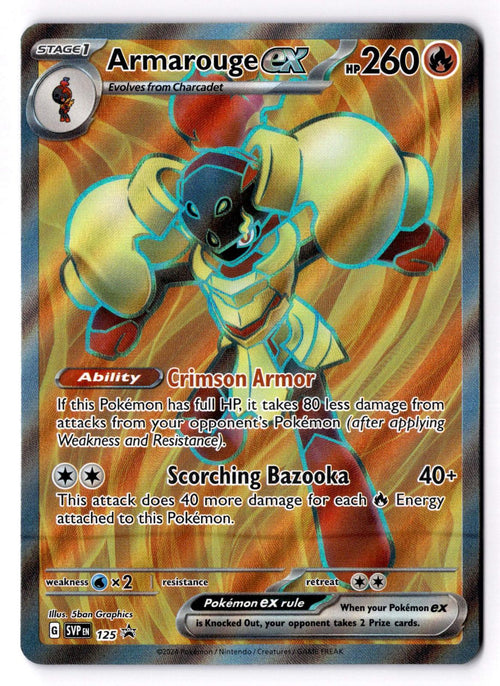 Armarouge ex 125 Holo Promo Scarlet & Violet Promo Pokemon Near Mint