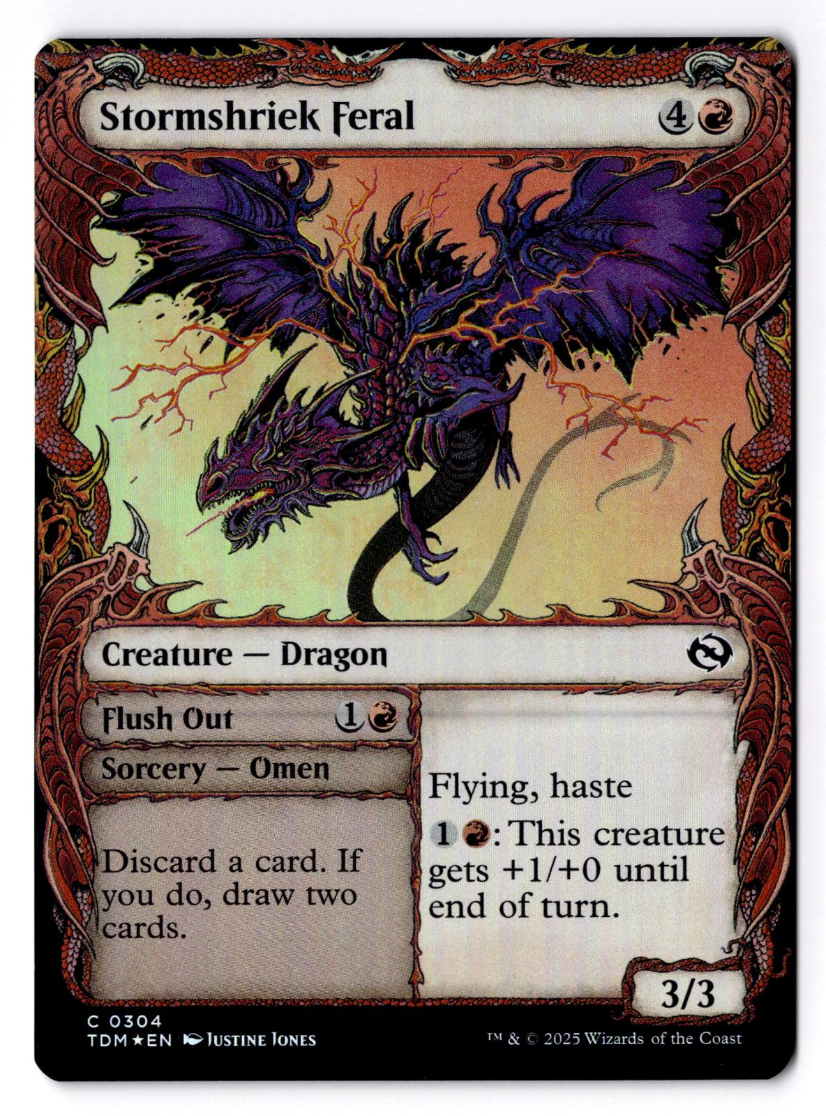 Stormshriek Feral (Showcase) 304 Tarkir: Dragonstorm Foil LP