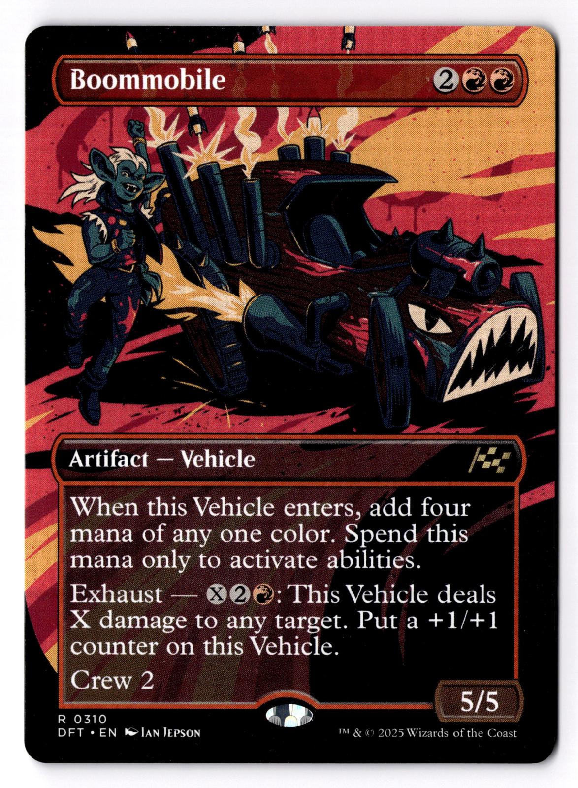 Boommobile (Borderless) 310 Rare Aetherdrift Magic: The Gathering Lightly Played