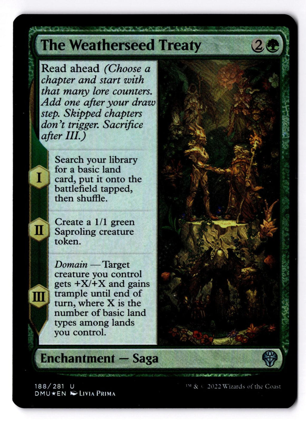 The Weatherseed Treaty 188 Dominaria United Magic: The Gathering Foil LP