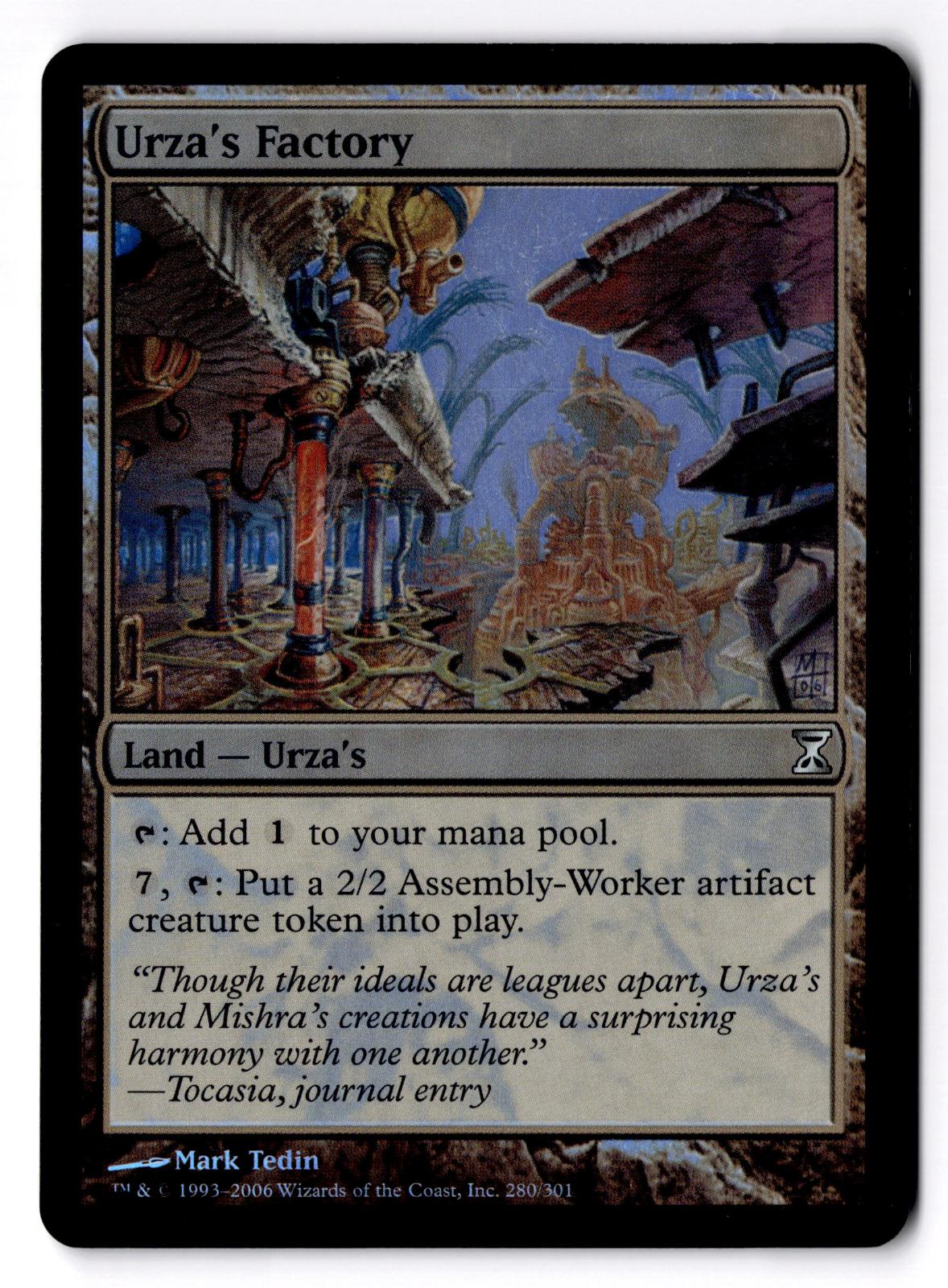 Urza's Factory 280 Uncommon Time Spiral Magic: The Gathering Foil Lightly Played