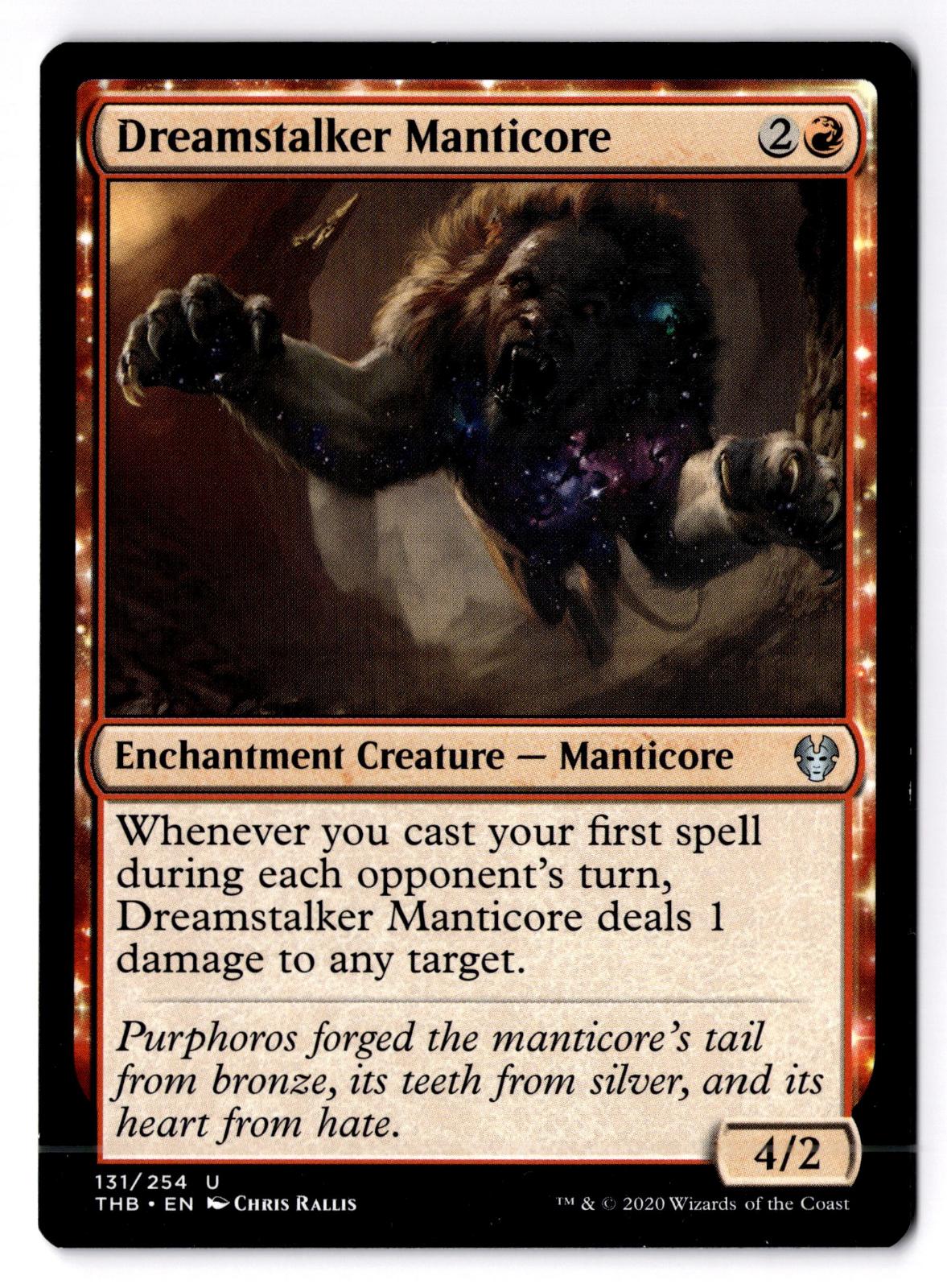 Dreamstalker Manticore 131 Uncommon Theros Beyond Death Magic: The Gathering LP