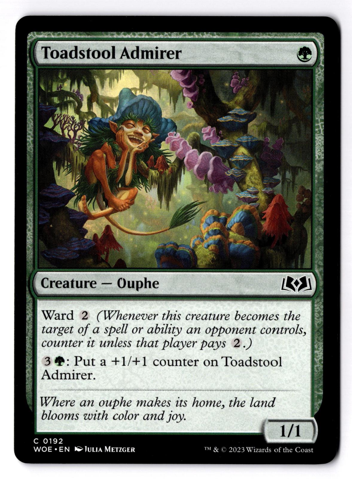 Toadstool Admirer 192 Common Wilds of Eldraine Magic: The Gathering LP