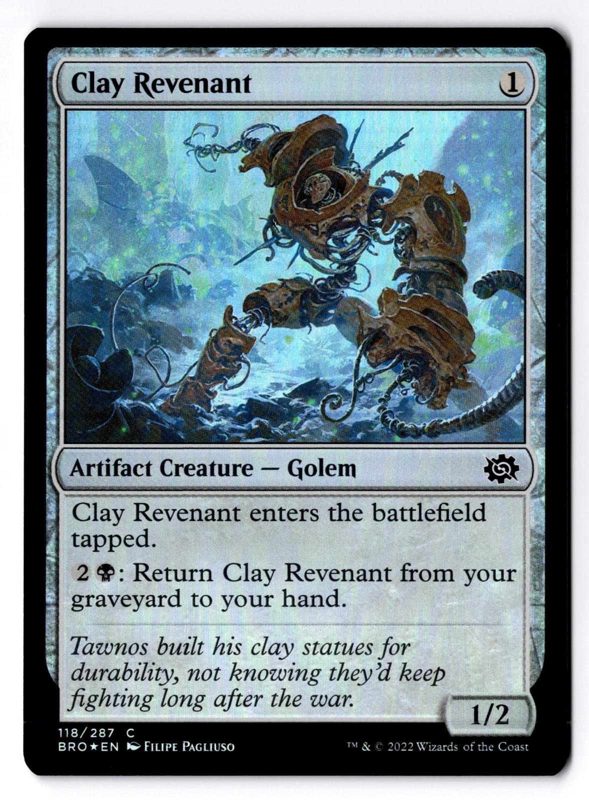 Clay Revenant 118 Common The Brothers' War Magic: The Gathering Foil LP