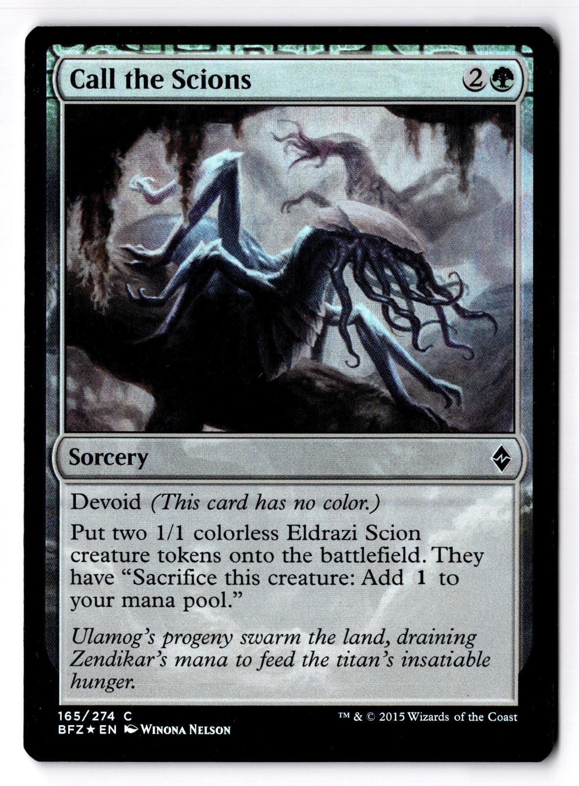 Call the Scions 165 Common Battle for Zendikar Magic: The Gathering Foil MP